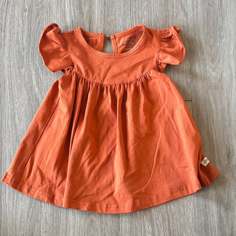 Orange Kids Casual Dress